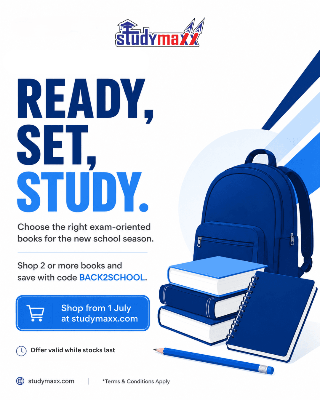 Studymaxx exam-aligned books for Classes 6 to 8